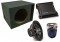 Kicker Car Stereo 10" Loaded CVR10 Dual 4 Ohm Vented Subwoofer Box, ZX400.1 Amp & Amplifier Install Kit